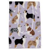 Australische Schäferknochen und -paws Mittlere Geschenktüte (Rückseite)