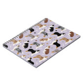 Australische Schäferknochen und -paws-Notebook Notizblock (Linke Seite)