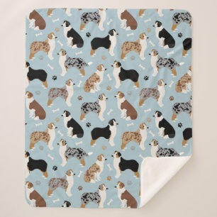 Australische Schäferknochen und Paws Sherpa Blank Sherpadecke