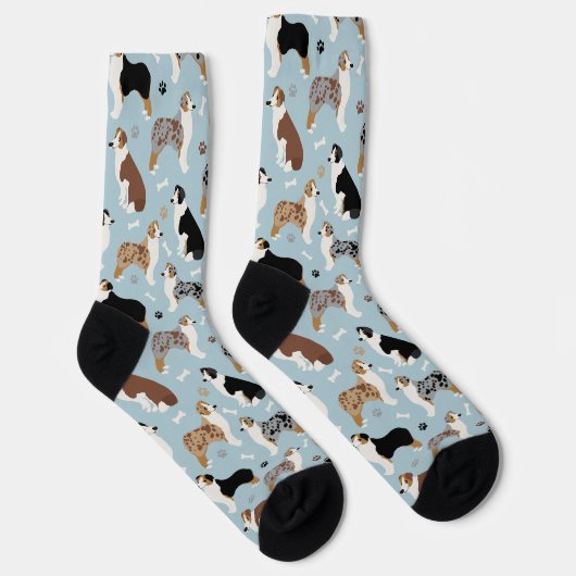 Australische Schäferknochen und Paws Socken (Rechts)
