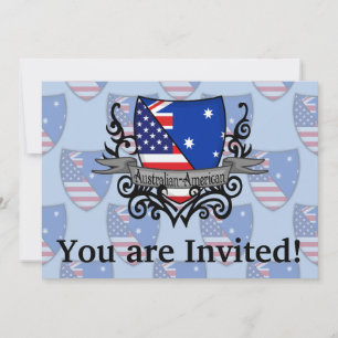 Australische Schildflagge Einladung