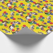 Australische Shelpherie und Party Balloons Geschenkpapier (Ecke)