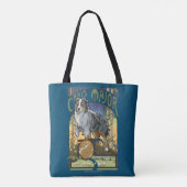 Australische Shepherd Art Nouveau Tote Bag Tasche (Rückseite)