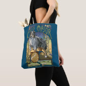 Australische Shepherd Art Nouveau Tote Bag Tasche (Von Nahem)