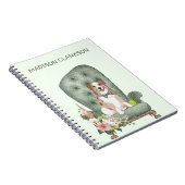 Australische Shepherd auf Stuhl-Notebook Notizblock (Rechte Seite)