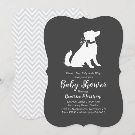 Australische Shepherd Baby Shower Gender Neutral Einladung (Vorne/Hinten)