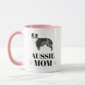 Australische Shepherd-Blue-Merle-Hund-Mutter mit F Tasse (Links)