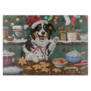 Australische Shepherd Holiday Backend Weihnachten Schneidebrett