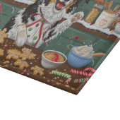 Australische Shepherd Holiday Backend Weihnachten Schneidebrett (Ecke)