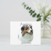 Australische Shepherd Mama 2 Postkarte (Stehend Vorderseite)