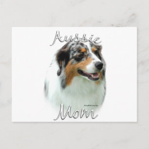 Australische Shepherd Mama 2 Postkarte