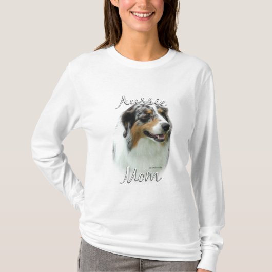 Australische Shepherd Mama 2 T-Shirt (Vorderseite)