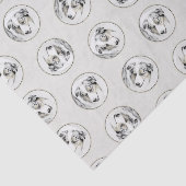 Australische Shepherd Painting Blue Merle Dog Art Seidenpapier (Ausschnitt)