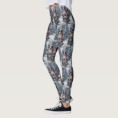 Australische Shepherd Riding Motorrad Weihnachten Leggings (Links)