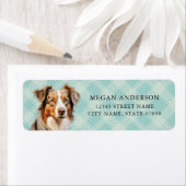 Australische Shepherd-Rücksendeadressen-Aufkleber (Insitu)