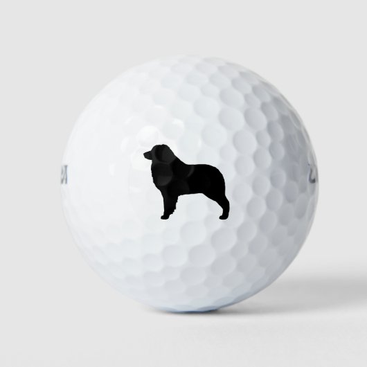 Australische Shepherd-Silhouette Golfball (Vorderseite)