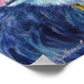 Australische Shepherd Wall Print Poster (Ecke)