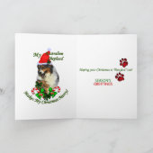 Australische Shepherd Weihnachtsgeschenke Feiertagskarte (Innenseite)