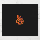 Australische Shepherds Niedliche Pumpkin Halloween Schaumweinetikett (Einzelnes Label)