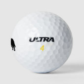 Australische Silhouette für Rinderhunde Golfball (Logo)