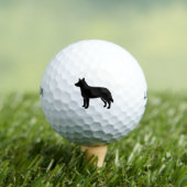 Australische Silhouette für Rinderhunde Golfball (Insitu T-Shirt)