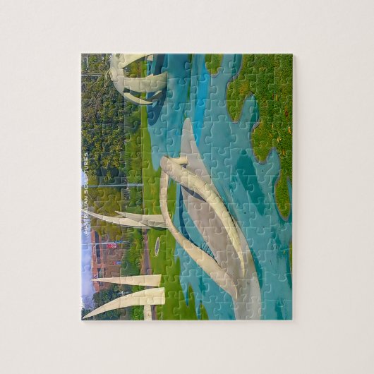 Australische Skulpturen Puzzle (Vertikal)