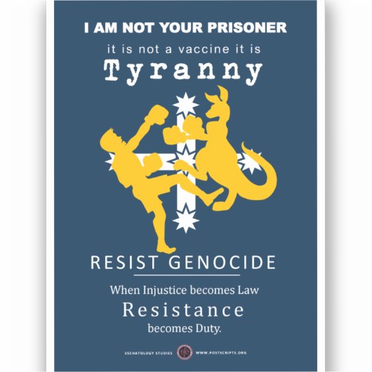 Australische Solidarität Aufkleber (Vorderseite)