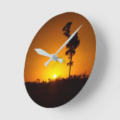 Australische Sonnenuntergangsuhr Runde Wanduhr (Winkel)