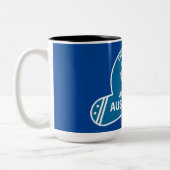 Australische Staatsbürgerschaft | Aussie Citizen Zweifarbige Tasse (Links)