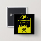 Australische Staatsbürgerschaft Button (Vorne & Hinten)