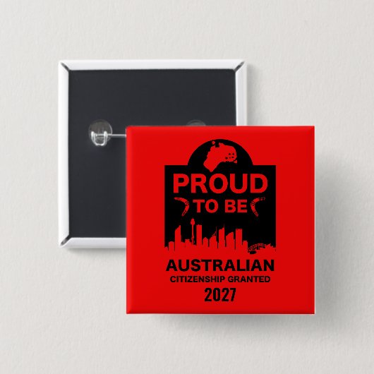 Australische Staatsbürgerschaft Button (Vorne & Hinten)