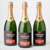 Australische Staatsbürgerschaft Schaumweinetikett (Flaschen)