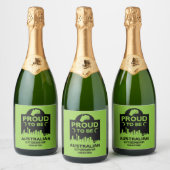 Australische Staatsbürgerschaft Schaumweinetikett (Flaschen)