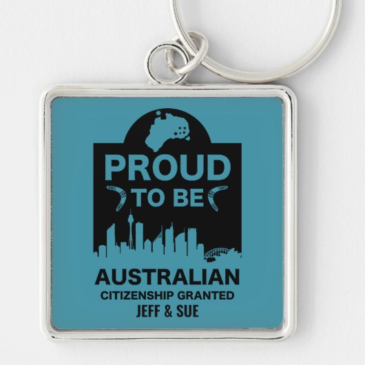 Australische Staatsbürgerschaft Schlüsselanhänger (Vorne)