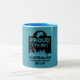 Australische Staatsbürgerschaft Zweifarbige Tasse