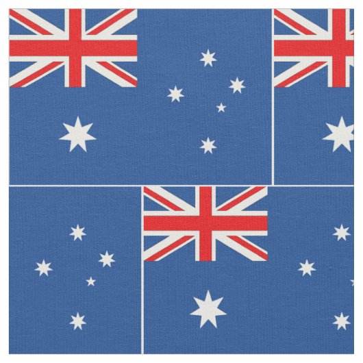 Australische Staatsflagge Stoff (Nahaufnahme)