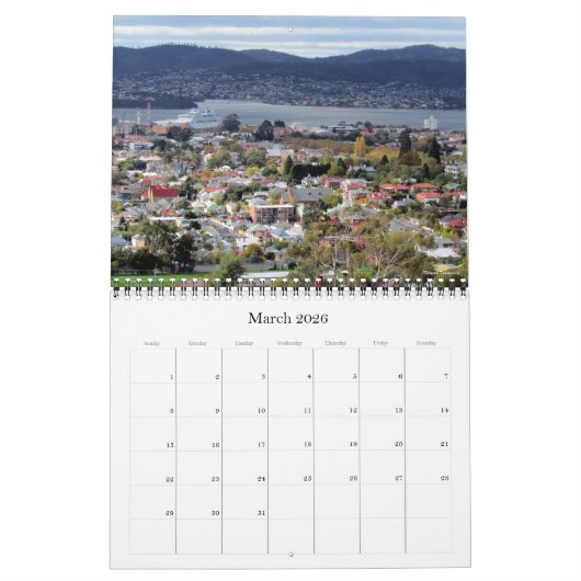 australische Städte 2026 (mit Standorten) Kalender (Mär 2026)