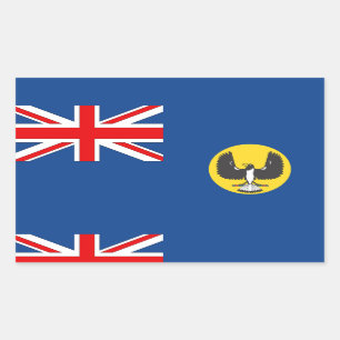Australische Südaustralien-Flagge Rechteckiger Aufkleber
