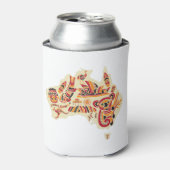 australische Symbole Dosenkühler (Kanne Vorderseite)