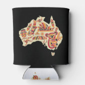 australische Symbole Dosenkühler (Rückseite)