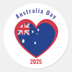 Australische Tagesflagge - Sonderschulangebot Runder Aufkleber