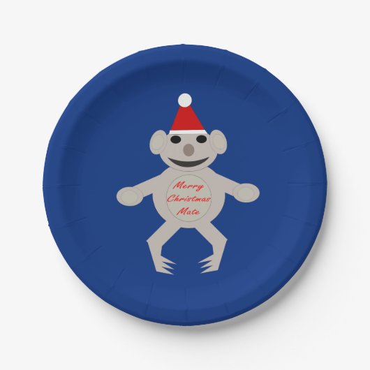 Australische Teller von Christmas Koala Bear Paper (Vorderseite)