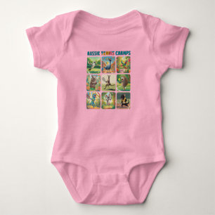Australische Tennis-Champions Lustige australische Baby Strampler