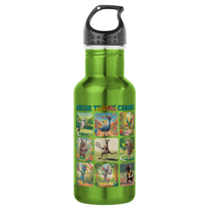 Australische Tennis-Champions Lustige australische Edelstahlflasche