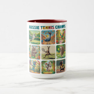 Australische Tennis-Champions Lustige australische Tasse