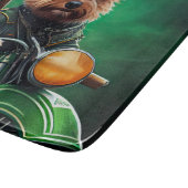 Australische Terrier Fahrrad St. Patrick's Day Schneidebrett (Ecke)