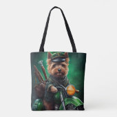 Australische Terrier Fahrrad St. Patrick's Day Tasche (Rückseite)