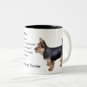 Australische Terrier-Geschenke Zweifarbige Tasse (VorderseiteRechts)
