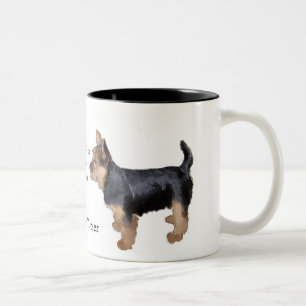 Australische Terrier-Geschenke Zweifarbige Tasse