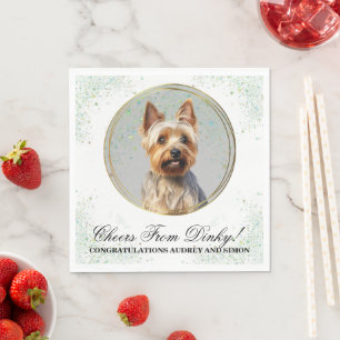 Australische Terrier-Hochzeitsservietten mit Hunde Serviette